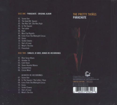 The Pretty Things Parachute: Remastered 2 CD album set (Double CD) UK PTH2CPA805267