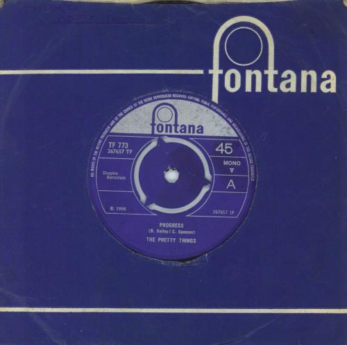 The Pretty Things Progress 7" vinyl single (7 inch record / 45) UK PTH07PR811802