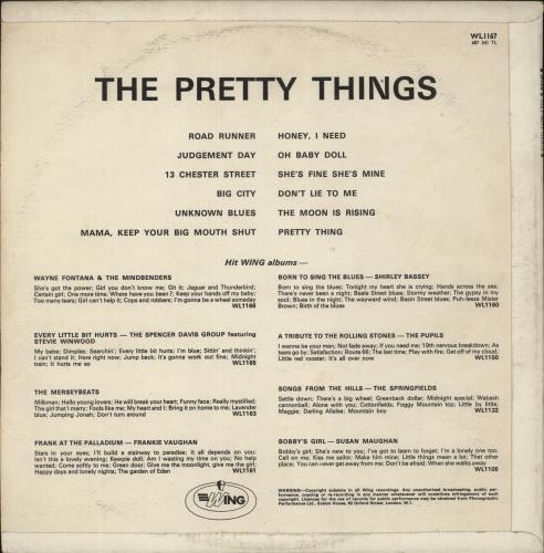 The Pretty Things The Pretty Things vinyl LP album (LP record) UK PTHLPTH531896