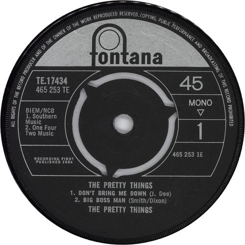 The Pretty Things The Pretty Things 7" vinyl single (7 inch record / 45) UK PTH07TH702140