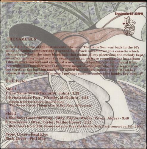 The Pretty Things The Same Sun - Red Vinyl 7" vinyl single (7 inch record / 45) UK PTH07TH836357