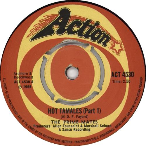 The Prime Mates Hot Tamales 7" vinyl single (7 inch record / 45) UK Y3607HO707910