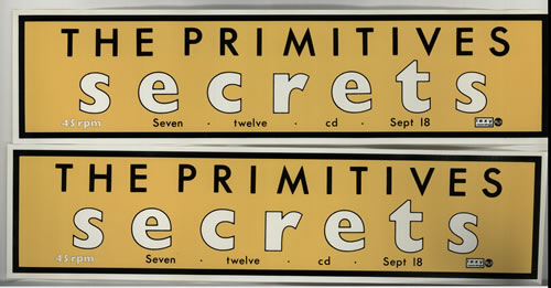 The Primitives Secrets + Secrets Banners poster UK PRMPOSE633314