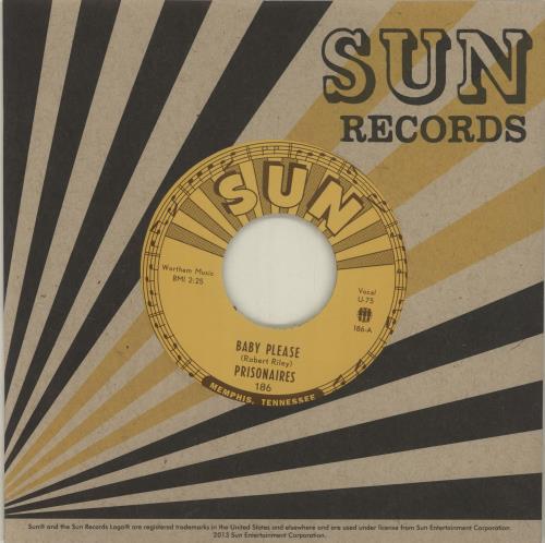 The Prisonaires Baby Please 7" vinyl single (7 inch record / 45) US YKQ07BA683672