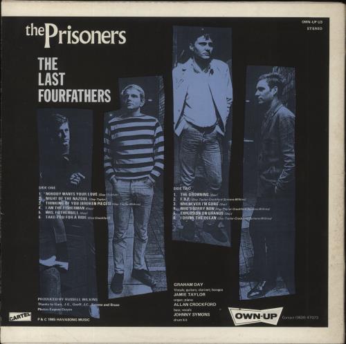 The Prisoners The Last Four Fathers vinyl LP album (LP record) UK PRZLPTH858610
