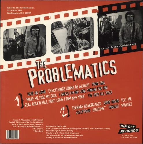 The Problematics The Kids All Suck vinyl LP album (LP record) US -XELPTH890396