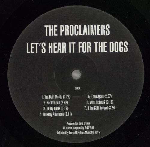 The Proclaimers Let's Hear It For The Dogs vinyl LP album (LP record) UK PCLLPLE879019