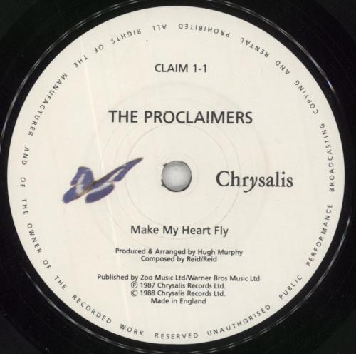 The Proclaimers Make My Heart Fly 7" vinyl single (7 inch record / 45) UK PCL07MA294064
