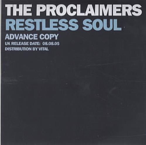 The Proclaimers Restless Soul CD-R acetate UK PCLCRRE334903
