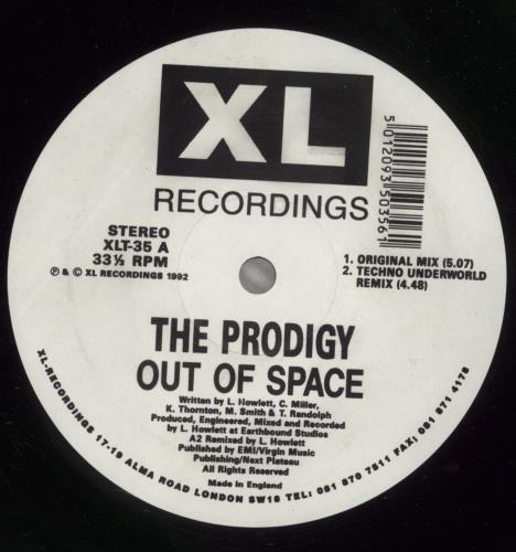 The Prodigy Out Of Space - EX 12" vinyl single (12 inch record / Maxi-single) UK PDG12OU886537