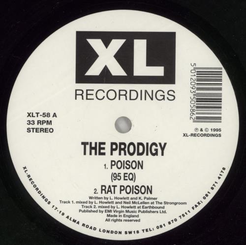 The Prodigy Poison 12" vinyl single (12 inch record / Maxi-single) UK PDG12PO365161