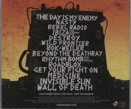 The Prodigy The Day Is My Enemy CD album (CDLP) UK PDGCDTH665419