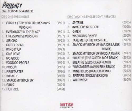 The Prodigy The Music Of The Prodigy CD-R acetate US PDGCRTH650361