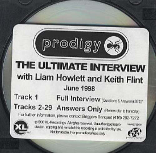 The Prodigy The Ultimate Interview CD album (CDLP) Canadian PDGCDTH117446