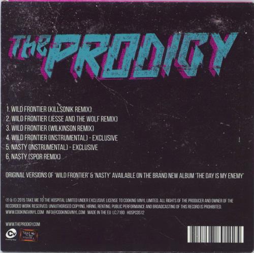 The Prodigy Wild Frontier CD single (CD5 / 5") UK PDGC5WI777859