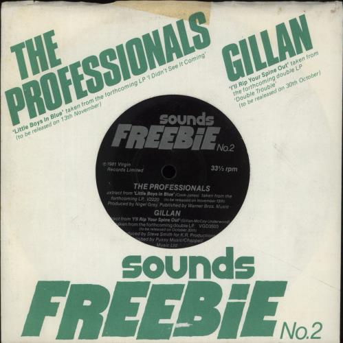 The Professionals Extract From Little Boys In Blue - Flexi 7" vinyl single (7 inch record / 45) UK PRF07EX132640