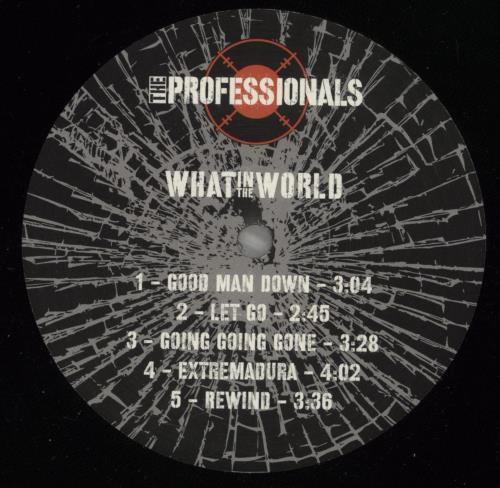 The Professionals What In The World - Autographed vinyl LP album (LP record) UK PRFLPWH778508