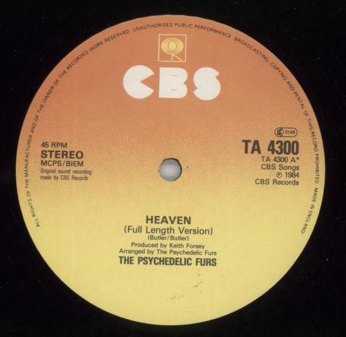 The Psychedelic Furs Heaven 12" vinyl single (12 inch record / Maxi-single) UK FUR12HE45930