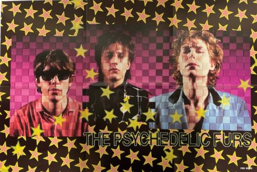 The Psychedelic Furs Mirror Moves - 1st + Poster - Stickered vinyl LP album (LP record) UK FURLPMI171981
