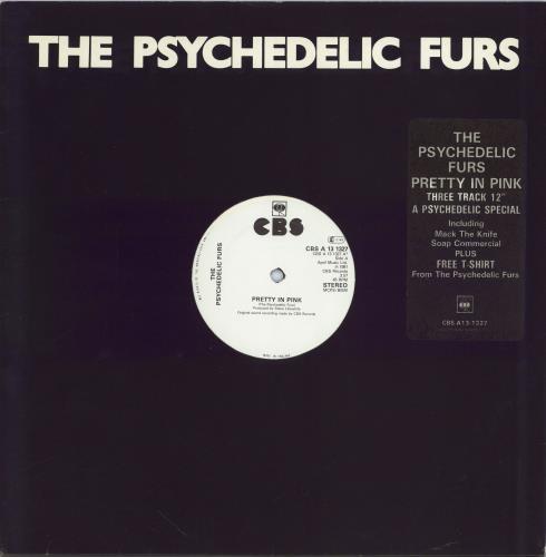 The Psychedelic Furs Pretty In Pink - Stickered 12" vinyl single (12 inch record / Maxi-single) UK FUR12PR695154