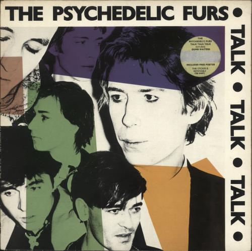 The Psychedelic Furs Talk Talk Talk + Poster & Stickered sleeve - EX vinyl LP album (LP record) UK FURLPTA697697
