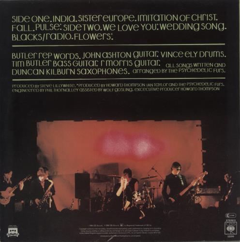 The Psychedelic Furs The Psychedelic Furs - 2nd vinyl LP album (LP record) UK FURLPTH239372