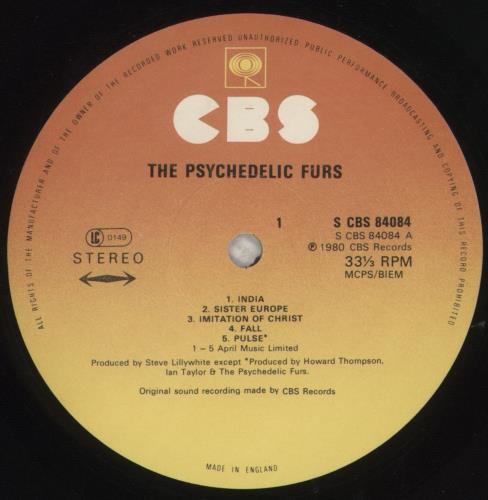 The Psychedelic Furs The Psychedelic Furs - Pink Sleeve vinyl LP album (LP record) UK FURLPTH561069
