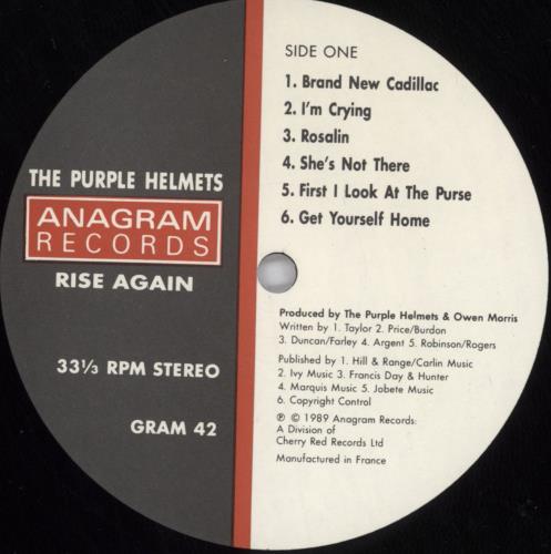 The Purple Helmets Rise Again vinyl LP album (LP record) UK TPHLPRI161654