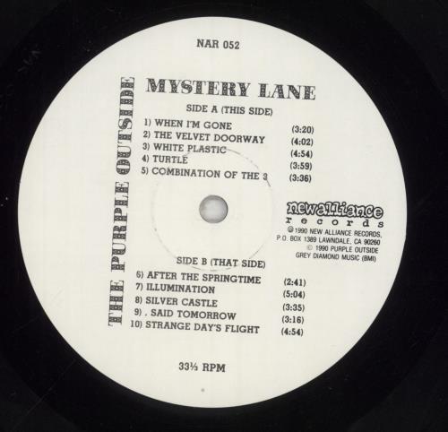 The Purple Outside Mystery Lane - Sticker + shrink vinyl LP album (LP record) US WV7LPMY856143