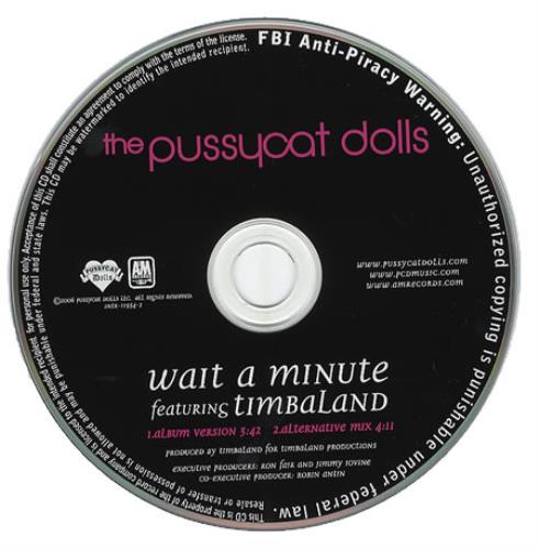 The Pussycat Dolls Wait A Minute CD single (CD5 / 5") US PYDC5WA381186