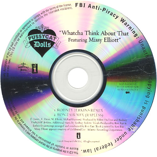 The Pussycat Dolls Whatcha Think About That CD-R acetate US PYDCRWH461355