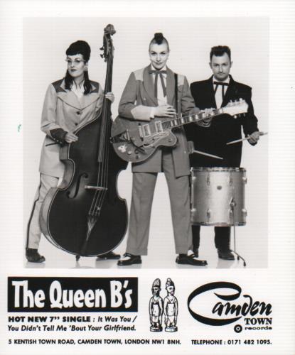 The Queen B's (Didn't Think) It Was You + Press Pack 7" vinyl single (7 inch record / 45) UK X0G07DI655169
