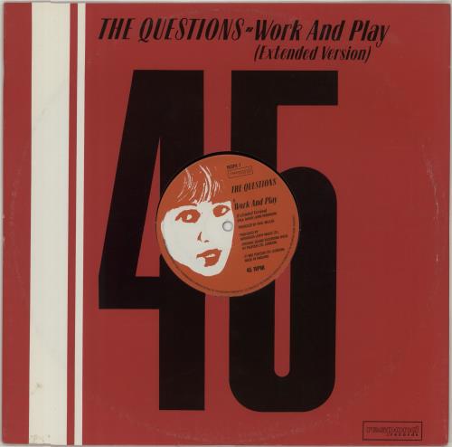 The Questions Work And Play 12" vinyl single (12 inch record / Maxi-single) UK QUS12WO97737