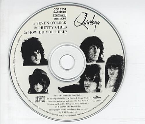 The Quireboys Seven O'clock CD single (CD5 / 5") UK QUIC5SE18622