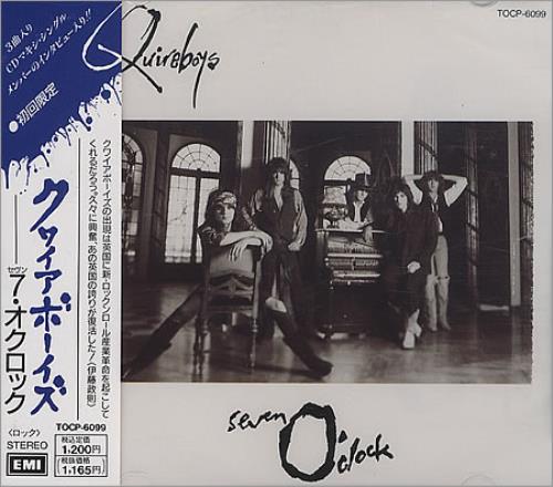 The Quireboys Seven O'clock CD single (CD5 / 5") Japanese QUIC5SE22877