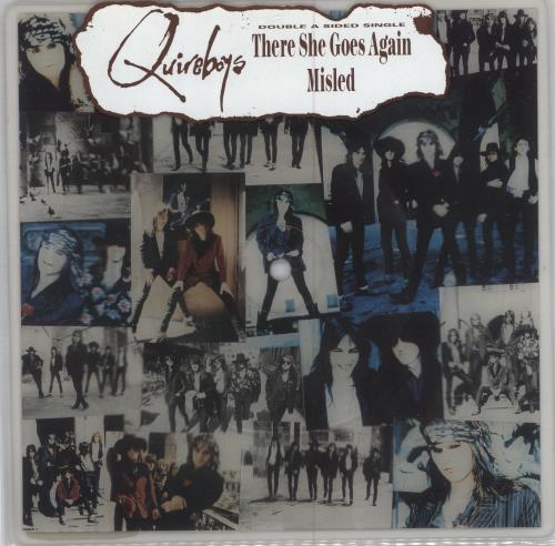 The Quireboys There She Goes Again shaped picture disc (picture disc vinyl record) UK QUISHTH00844