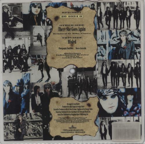 The Quireboys There She Goes Again shaped picture disc (picture disc vinyl record) UK QUISHTH00844