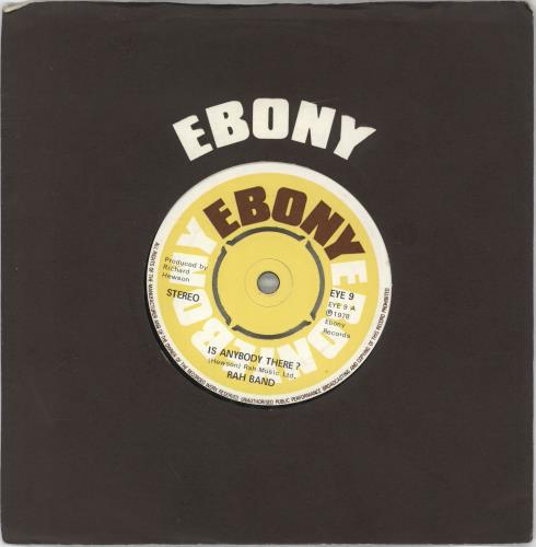 The Rah Band Is Anybody There? 7" vinyl single (7 inch record / 45) UK RHB07IS705870