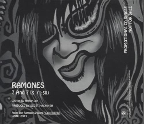 The Ramones 7 And 7 Is CD single (CD5 / 5") US RAMC5AN358675