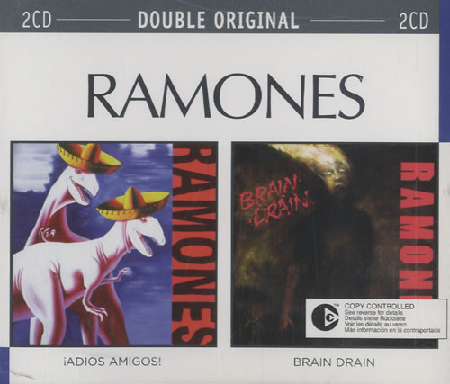 The Ramones Adios Amigos / Brain Drain 2 CD album set (Double CD) UK RAM2CAD468690