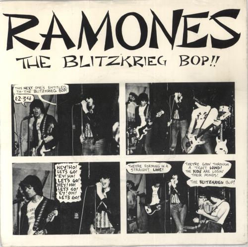 The Ramones Blitzkrieg Bop 7" vinyl single (7 inch record / 45) UK RAM07BL828300