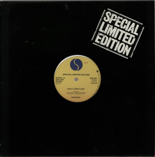 The Ramones Don't Come Close - Red Vinyl 12" vinyl single (12 inch record / Maxi-single) UK RAM12DO609551