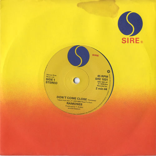 The Ramones Don't Come Close - Solid 7" vinyl single (7 inch record / 45) UK RAM07DO221974