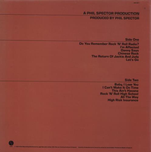 The Ramones End Of The Century - EX vinyl LP album (LP record) UK RAMLPEN702509