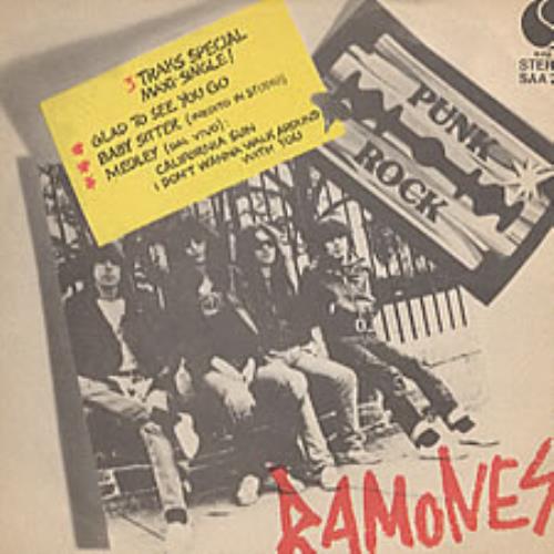 The Ramones Glad To See You Go EP 7" vinyl single (7 inch record / 45) Italian RAM07GL226719