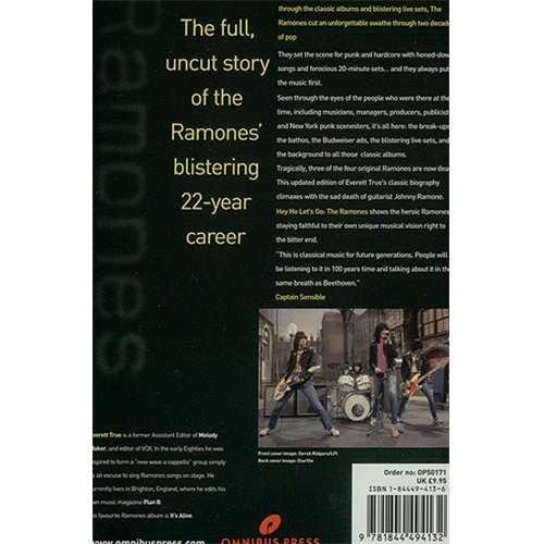 The Ramones Hey Ho Let's Go book UK RAMBKHE407191