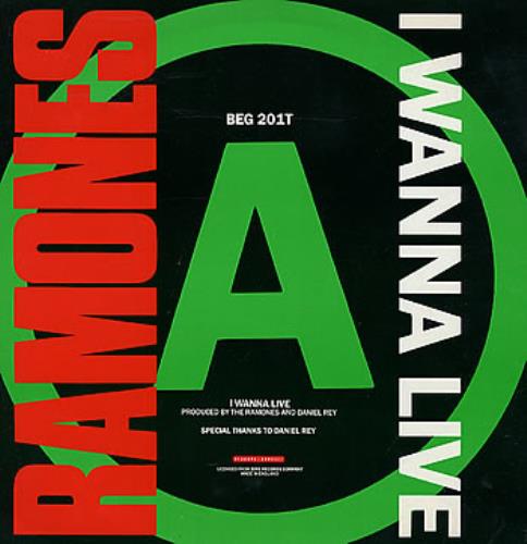 The Ramones I Wanna Live 12" vinyl single (12 inch record / Maxi-single) UK RAM12IW135546
