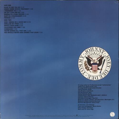 The Ramones Leave Home - EX vinyl LP album (LP record) US RAMLPLE850716