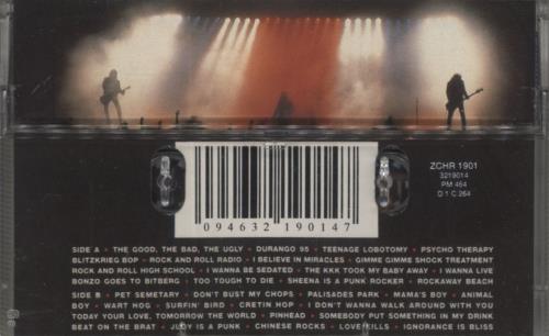 The Ramones Loco Live cassette album UK RAMCLLO863495