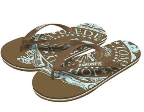 The Ramones Mens Logo Sandals clothing UK RAMMCME363101